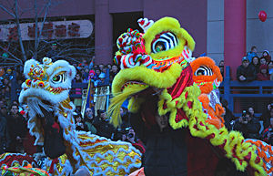 Southern style lion dance, Calgary, Canada