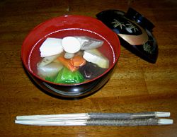 Zōni soup in Hakata (Fukuoka)