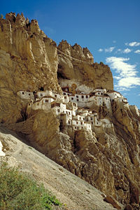 The Monastery of Phugtal in south-east Zanskar.