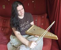 A bowed psaltery