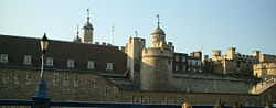 The Battlements, as seen from Tower Bridge approach