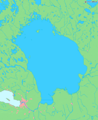 Map of Lake Ladoga