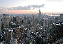 Midtown Manhattan as seen from the GE Building.