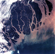 Ganges river delta, Bangladesh and India