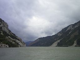 The Iron Gate, on the Romanian–Serbian border (Iron Gate natural park and Đerdap national park)