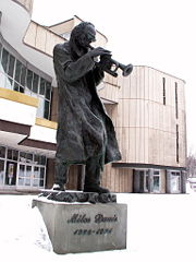 Miles Davis monument in Kielce (Poland)