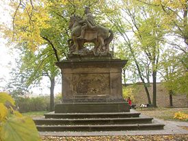 Statue of St. Wenceslas by Jan Jiri Bendl.