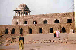 Rani Rupmati Pavilion at Mandu, built by Miyan Bayezid Baz Bahadur (1555–62).