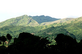 Volcanic Soufrière (1,234 m), Saint Vincent and the Grenadines highest point.