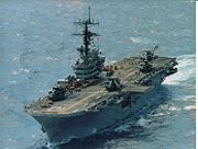 The Tripoli, a U.S. Navy Iwo Jima class helicopter carrier
