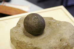 Aboriginal grinding stones - a pestle and mortar - vital in making flours for bush bread. Aboriginal women were expert at making bread from a variety of seasonal grains and nuts.