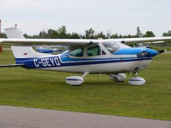 A Cessna 177 propeller-driven general aviation aircraft