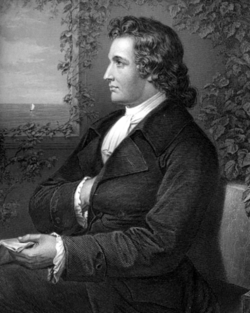 Goethe as a young man