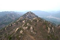 Gwaneum Peak at Songnisan in South Korea.