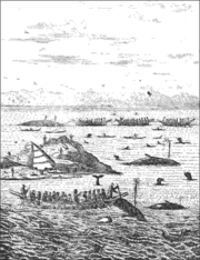 The Thule were skilled whalers, as depicted here by Norwegian missionary Hans Egede in the eighteenth century.