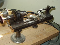 A watchmaker's lathe.