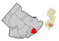 Map of Atlantic City in Atlantic County
