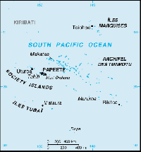 Map of French Polynesia