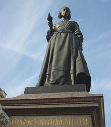 Statue of Florence Nightingale in Waterloo Place, London