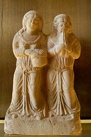 Ancient Syrian musicians.