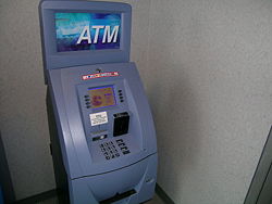 An automatic teller machine (ATM)