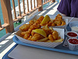 Fried fish & French fries (fish & chips)