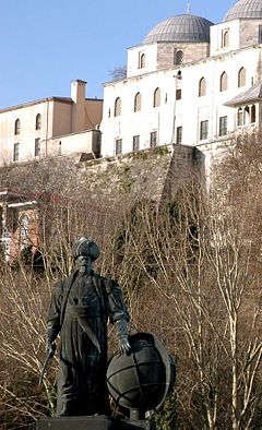 The statue of Turgut Reis in Istanbul