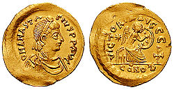 Coins bearing the image of Anastasius I.