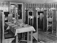 The Room de Luxe in the Willow Tearooms as it was in 1903.