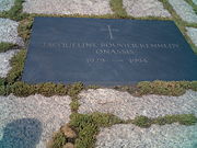 Grave of Jackie Kennedy.