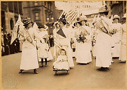 Women's suffrage parade in New York City, 1912