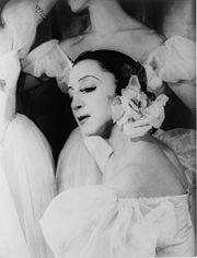 Alexandra Danilova, Balanchine's common law wife during his Ballet Russes years.