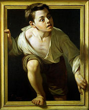 Escaping Criticism, 1874, by Pere Borrell del Caso, oil on canvas, Banco de España, Madrid