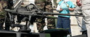 7.62 mm machine gun on top of a Leclerc tank. (Photo courtesy of David Monniaux.)