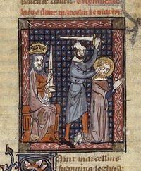 The martyrdom of Pope Marcellinus.