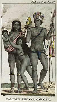 Carib family (by John Gabriel Stedman)