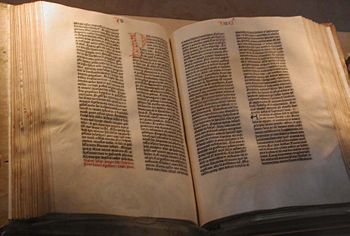 Gutenberg Bible in the Library of Congress, Washington, D.C.