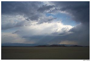 Summer Storm in the Mojave.