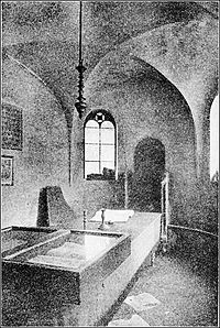 Rashi Synagogue, Worms, Germany. The building was destroyed by vandals in the late 1930s.