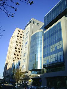 Business buildings at Jafar Jabbarli St.