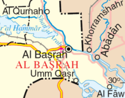 The Arvandrud-Shatt al-Arab and the Iran-Iraq border.