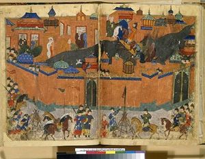 Hulagu's army attacks Baghdad.