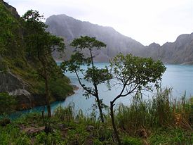 The Pinatubo crater lake in January 2006