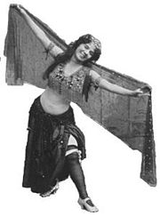 One of two dancers known as "Little Egypt".