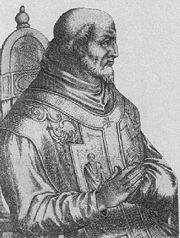 Pope Innocent II, Bernard's former pupil.