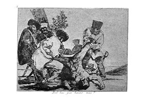 What more can one do?, from The Disasters of War, 1812-1815.