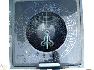Model of a Korean sundial first made by Jang Yeongsil during the Joseon Dynasty.