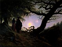 Man and Woman Contemplating the Moon, c. 1830-1835