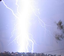 Rocket lightning, Queanbeyan, Australia.