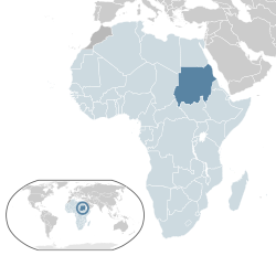 Location of Sudan